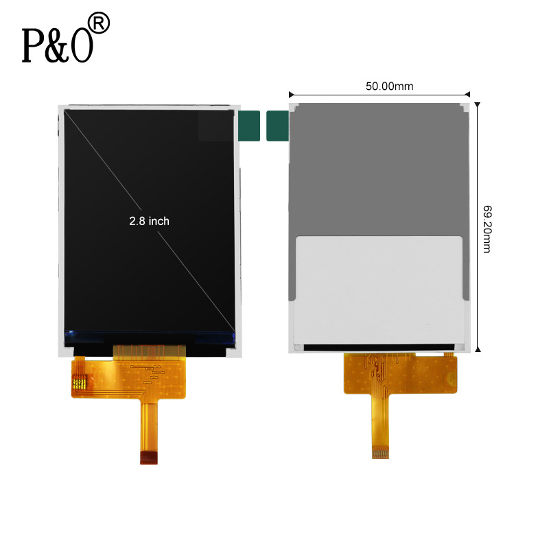Polcd 40-Pin-Touchscreen-LCD-Display 240 x 320, MCU FPC 2,8-Zoll-TFT-LCD-Touchpanel