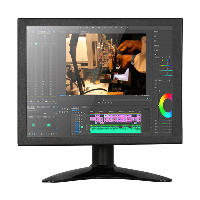 Polcd Multifunktions-8-Zoll-VGA-TFT-LED-Anzeige mit integriertem Industriemonitor aus Metall