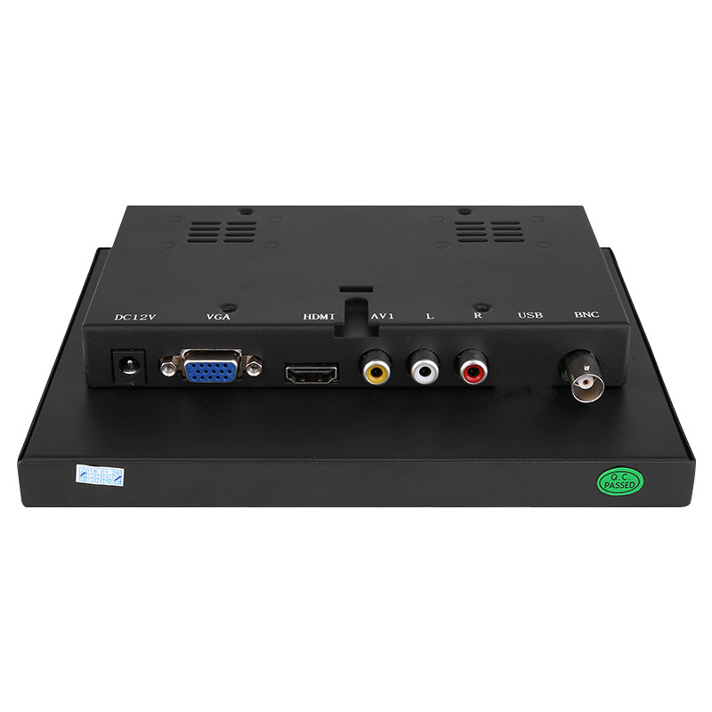 Polcd Multifunktions-8-Zoll-VGA-TFT-LED-Anzeige mit integriertem Industriemonitor aus Metall