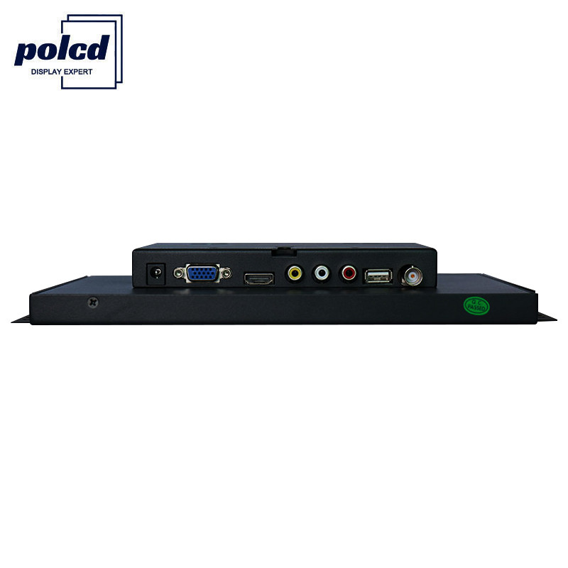 Polcd Industrieller 10-Zoll-Monitor mit kapazitivem Touch, VGA-Computer-LCD-Anzeige, offener Rahmen