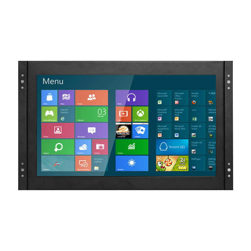 Polcd 13,3-Zoll-Metallgehäuse Industrieller LCD-Monitor Offener Rahmen Touchscreen VGA HDMI