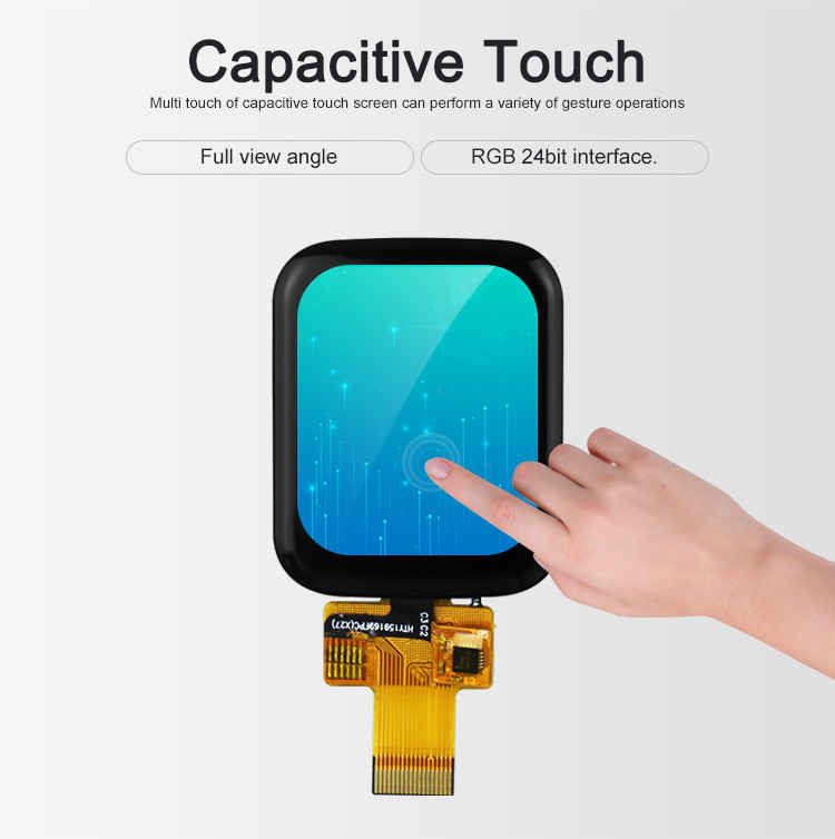 Polcd 1,69 Zoll 240x280 Kapazitives Touchpanel Full View Angle LCD Modul für Smart Watch