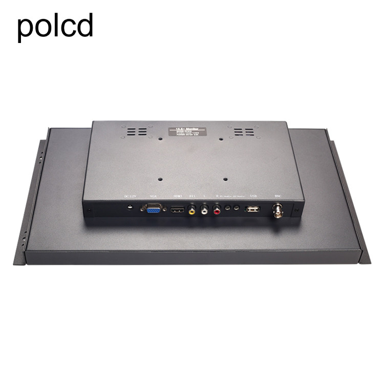 Polcd-Metallan der wand befestigter eingebetteter 15,6 Zoll LCD-Monitor industrieller Hafen IPS HDMI VGA