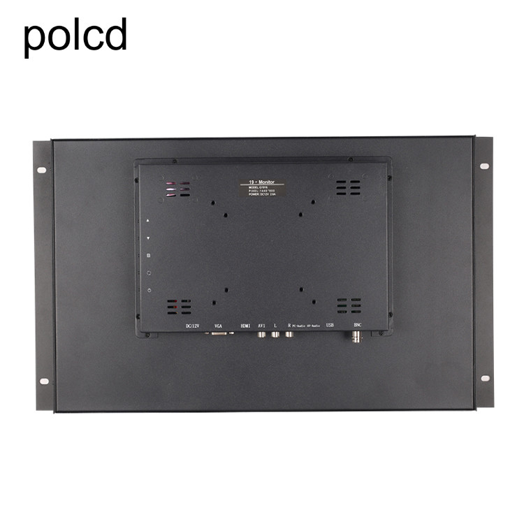Industrieller an der Wand befestigter hängender Ohr-Metallkasten-LCD-Bildschirm-Monitor Polcd 19 Zoll