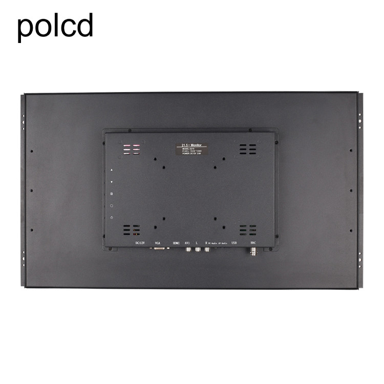 Industrielles Polcd 21,5 Zoll LCD-Monitor-Touch Screen reines flaches Metallaluminiumkasten