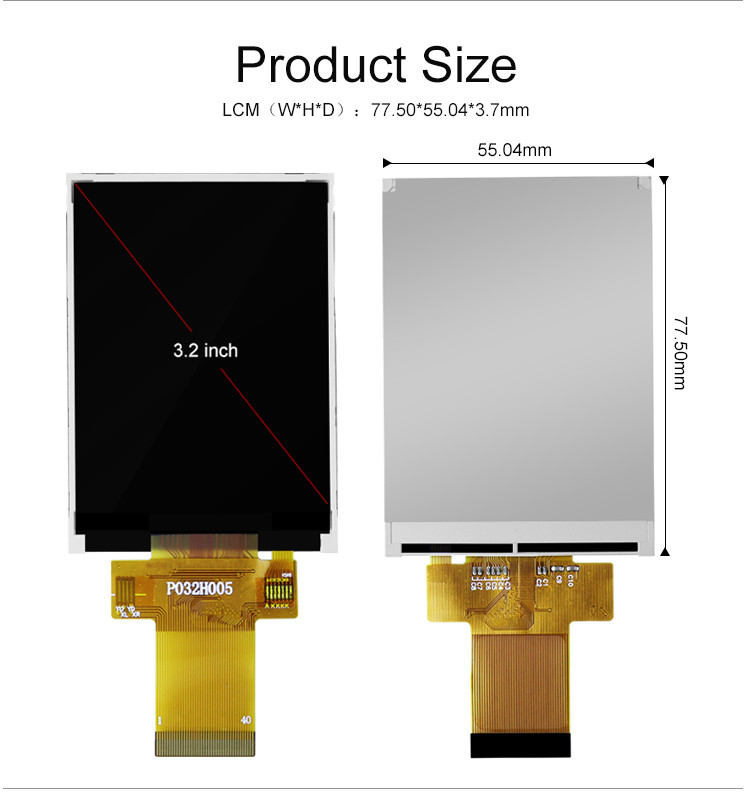 Polcd 3,5 Zoll 240x320 Pixel Größe Kleines TFT-Display 320x480 ILI9488 Treiber-IC