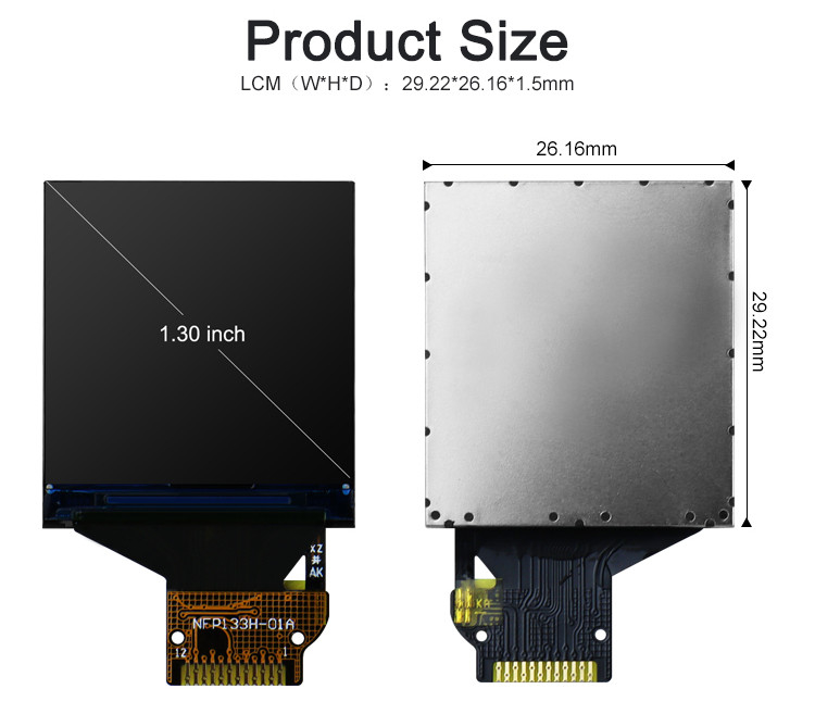 Touch Screen ST7789V IC TFT LCD 240*240 voll- Ansicht für intelligente Uhren