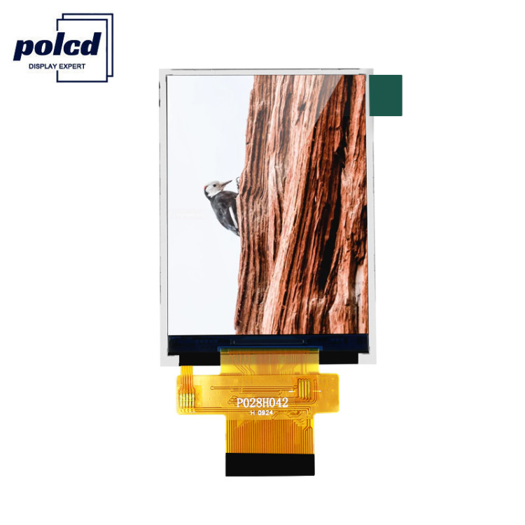Polcd MCU 8 Bit 2.8 Lcd-Modul 57,6 mm Touchscreen-Anzeigemodul 12 0'CLOCK