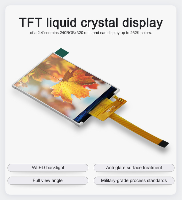 Polcd RoHS 2,4-Zoll-LCD-TFT-Display ST7789V3 TFT-LCD-Modul 4-Draht-SPI