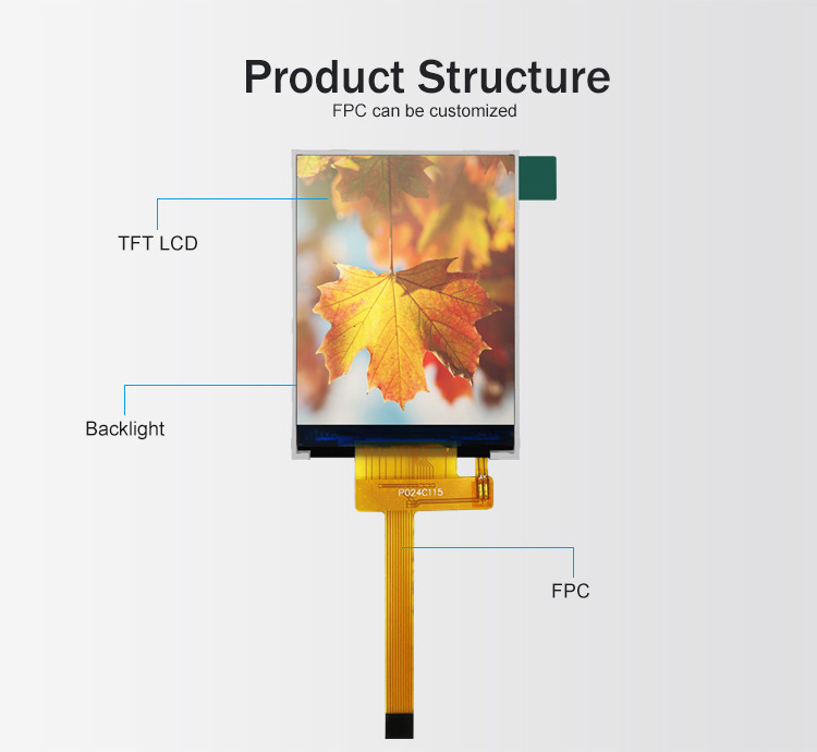 Polcd RoHS 2,4-Zoll-LCD-TFT-Display ST7789V3 TFT-LCD-Modul 4-Draht-SPI