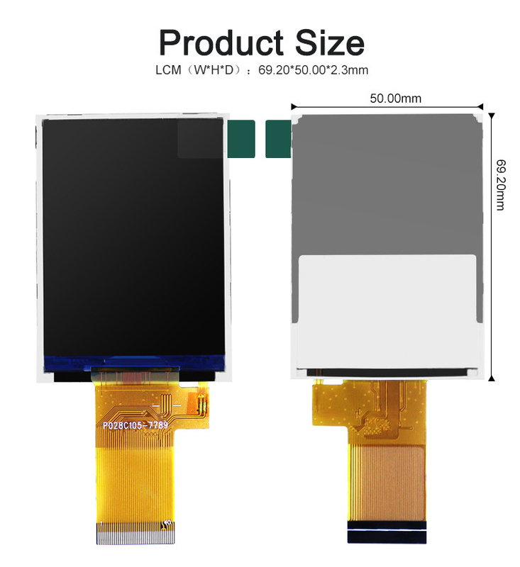 Mcu 37 Pin 2,8 Zoll Touchscreen Lcd Display Modul mit Widerstand Touch
