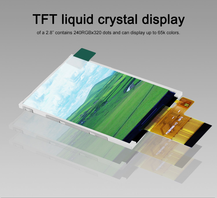 Polcd Farben 265K 2,8 Zoll TFT Modul 57,6 mm Normal weiß SPI Schnittstelle Lcd tft Modul