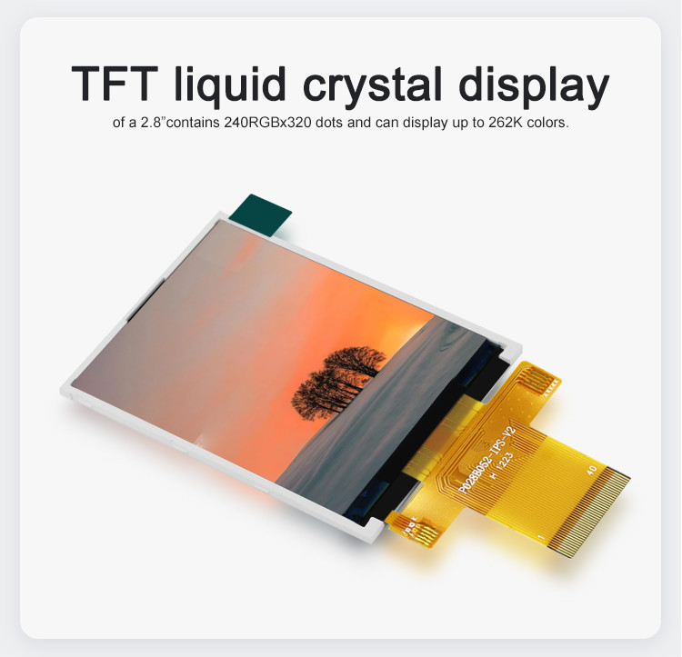 Polcd MCU 9 BIT 2,8-Zoll-LCD-TFT-Display 240X320 TFT-Farbbildschirm Kommerziell