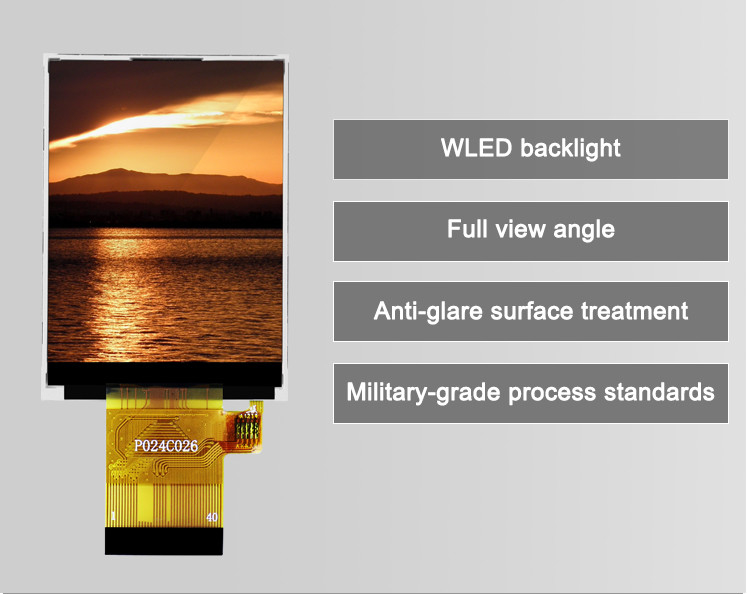 Polcd ST7789V 2,4 Zoll Tft-Display 12 0'CLOCK 240x320 Tft LCD-Panelschirm