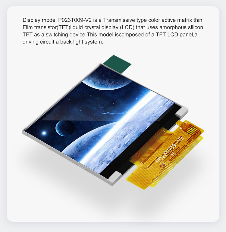 Polcd 2,31 Zoll 320x240 Auflösung 8080 MCU Schnittstelle ILI9342C Farb-LCD-Display Modul