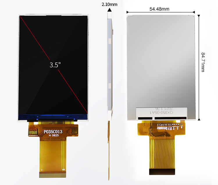 Polcd 320x480 3,5 Zoll TFT-Panel Spi 8 / 9 / 16 / 18 Parallel-Schnittstelle LCD-Display
