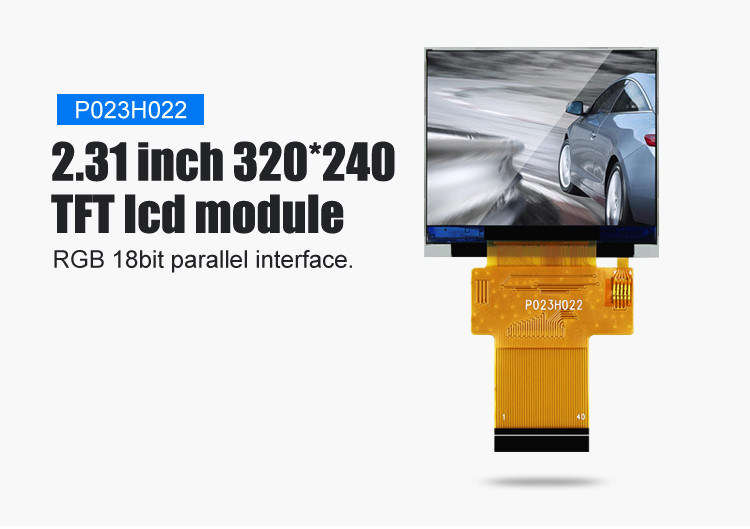 Polcd Schwarz 320*240 RGB TFT-Display 18 Bit Hohe Helligkeit 2,31 Zoll LCD-Panel