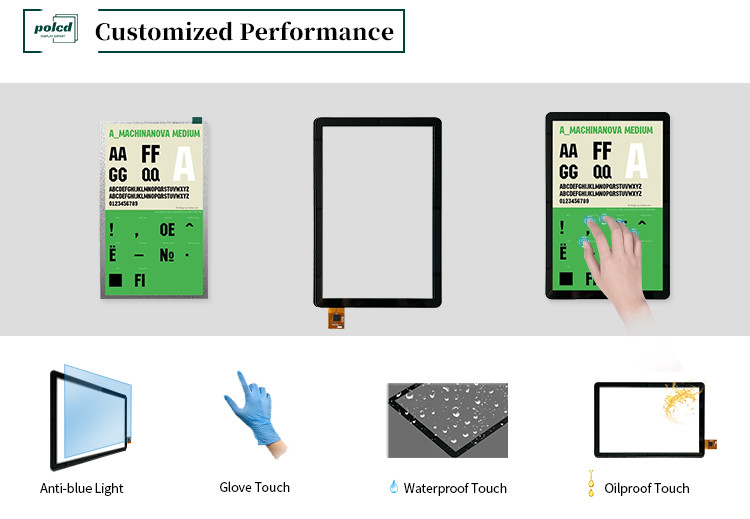 Polcd 10,1 Zoll GT9271 Quadratform Glas 800x1280 Kapazitives Touchscreen-Panel für Industrie-Automotive