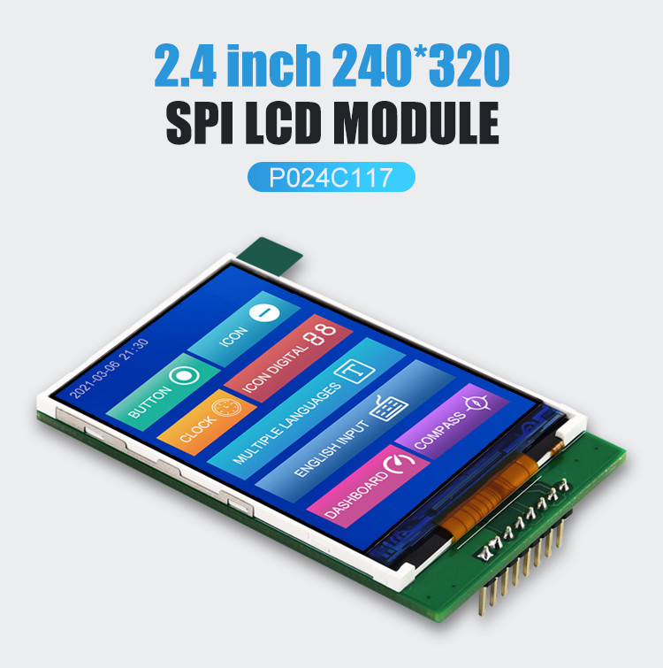 Polcd RoHS Farbe 262K LCD TFT 2,4 Zoll ST7789V2 TFT Touch Panel