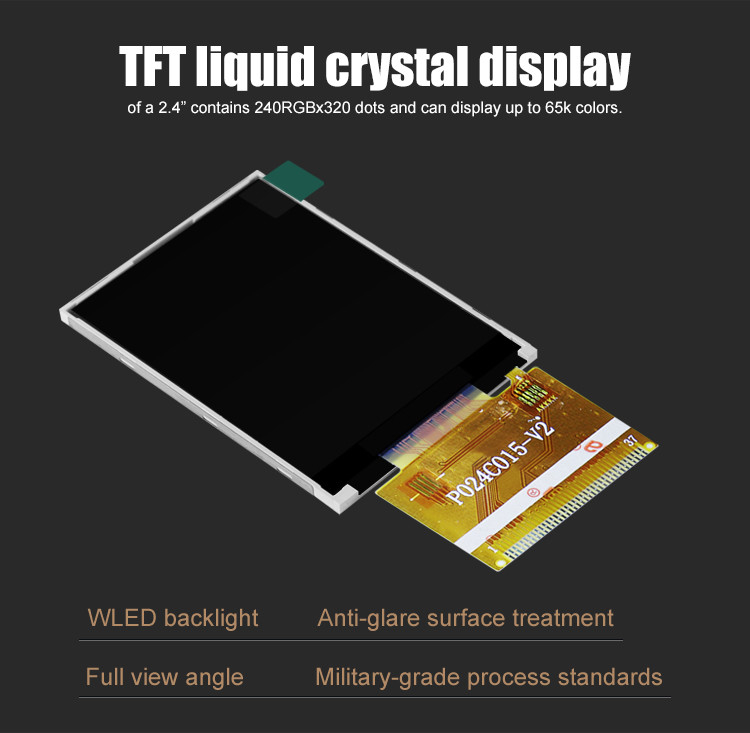 Polcd ILI9341V TFT LCD Modul 2,4 Zoll TFT Spi 240x320 8080 MCU 8 Bit