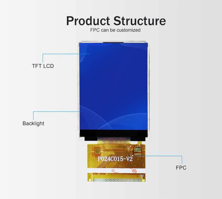 Polcd ILI9341V TFT LCD Modul 2,4 Zoll TFT Spi 240x320 8080 MCU 8 Bit