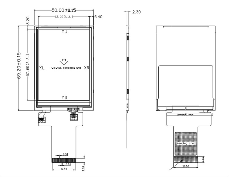 Polcd ILI9341V TFT-Display mit hoher Helligkeit, 16-Bit-2,8-Zoll-Raspberry-Pi-Bildschirm