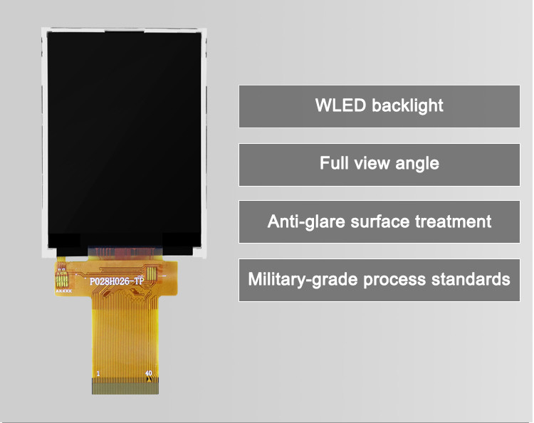 Polcd ILI9341V TFT-Display mit hoher Helligkeit, 16-Bit-2,8-Zoll-Raspberry-Pi-Bildschirm
