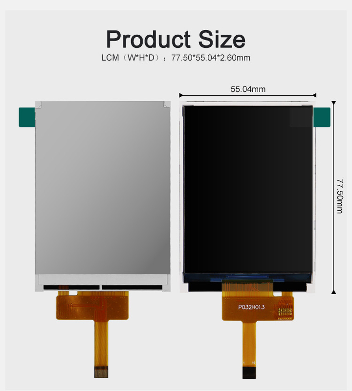 Polcd ST7789V 3,2-Zoll-TFT-LCD-Farbdisplay 262K TFT-LCD-Display 48,6 mm 12 0'CLOCK