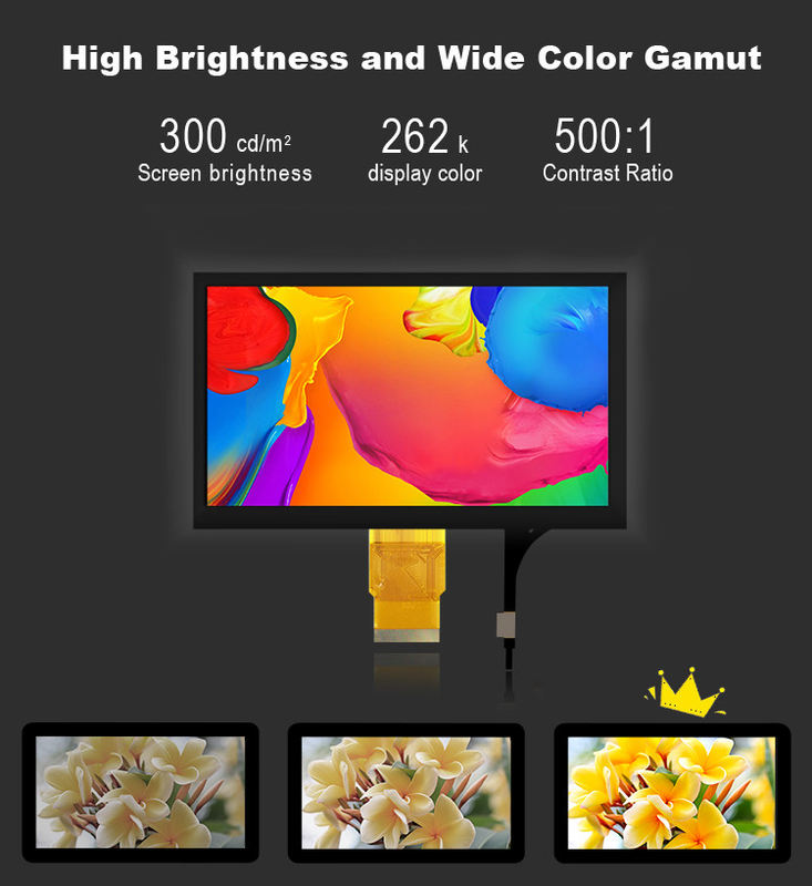 Polcd 7' Tft Lcd Panel 800x480 Kapazitiver Touchscreen RGB Schnittstelle 7 Zoll LCD Modul Anzeige