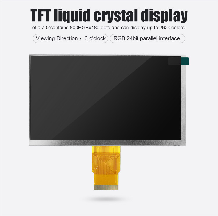 Polcd 7 Zoll Tft-Modul 800X480 hohe Helligkeit IPS-Bildschirm RGB-Schnittstelle Kapazitive Touch-Panel 7 