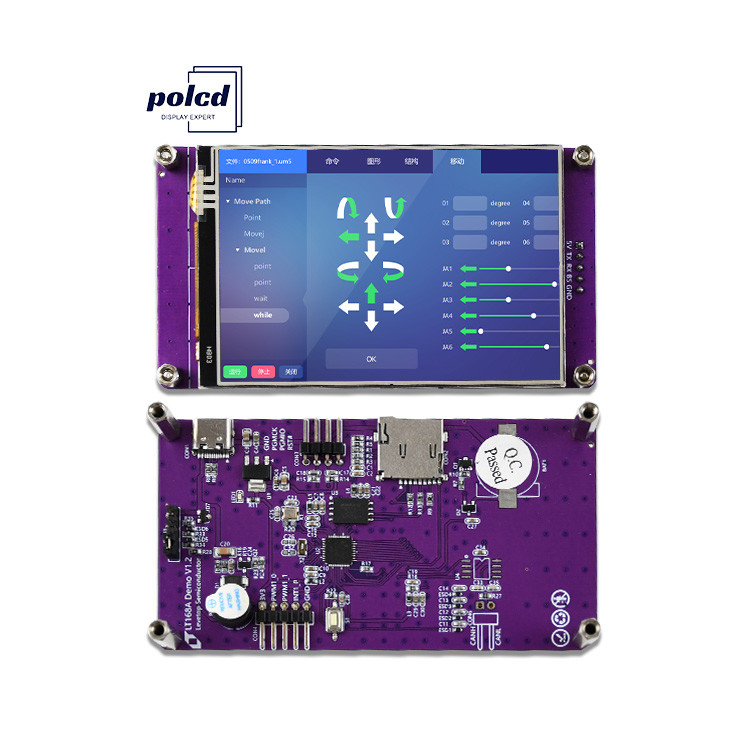 Polcd 3,5 Zoll Serienanschluss Anweisungsbildschirm Kommandobildschirm LCD-Module TFT-Display HMI-Touchscreen