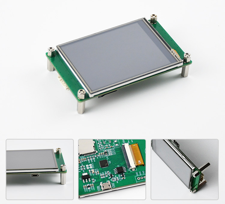 Polcd 2,8 Zoll 240*320 HMI eingebettete TFT-LCD-Modul gesteuert von jedem MCU-Serienabschirm