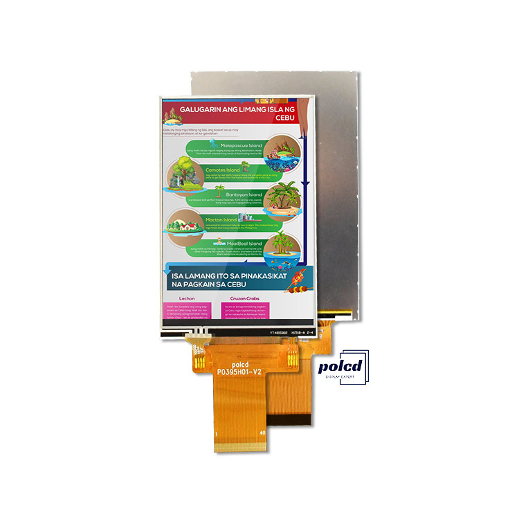 Polcd Custom 3,95 Zoll 320x480 Ips Tft Lcd RGB Schnittstelle Liquid Crystal Display Modul mit Touch