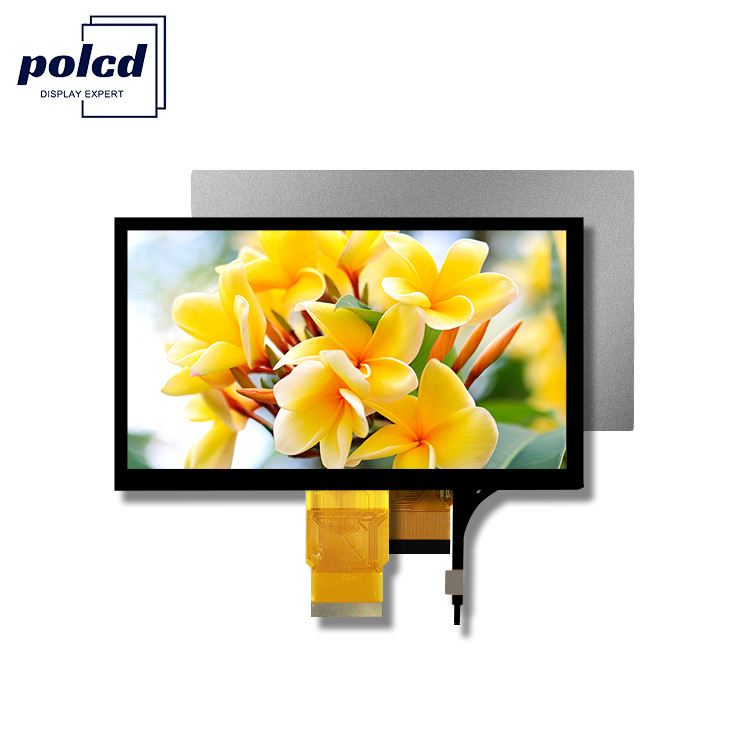 Polcd 7-Zoll-LCD-Modul mit mittlerer Größe 800*480 hoher Helligkeit Kapazitiv-Touch-TFT-Display