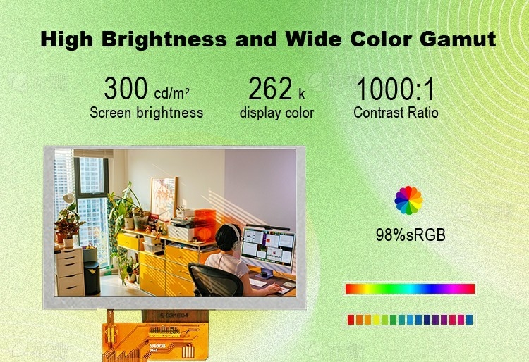 Polcd Custom 5 Zoll LCD-Modul RGB-Schnittstelle 800*480 ST7265 IPS-Panel TFT-LCD-Display