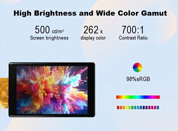 Polcd Custom 3,5 Zoll Kapazitiv Touch Panel 320x480 500nit RGB Schnittstelle IPS Tft LCD Display Modul