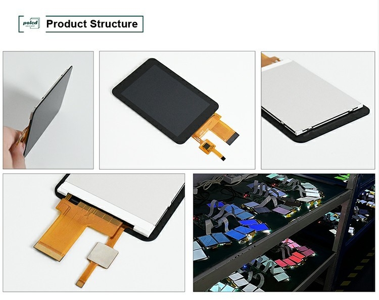 Polcd mit hoher Leuchtkraft 3,5 Zoll kleines TFT-LCD-Display 30pins 320*480 Kapazitiver Touchscreen