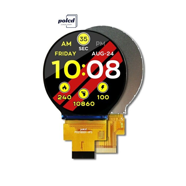 Polcd 2,1 Zoll 480x480 IPS rundes TFT Farbdisplay LCD Modul mit MIPI-Schnittstelle für LCM und Panel