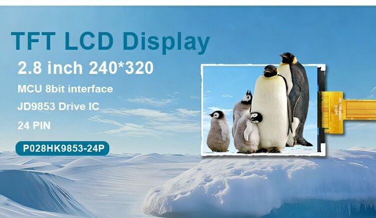 Polcd IPS Module 2.8' 240*320 Panel Spi Schnittstelle JD9853 IC Bildschirm 2.8 Zoll Tft LCD-Display