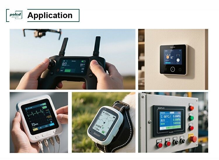 Polcd Schwarz 320*240 RGB TFT-Display 18 Bit Hohe Helligkeit 2,31 Zoll LCD-Panel