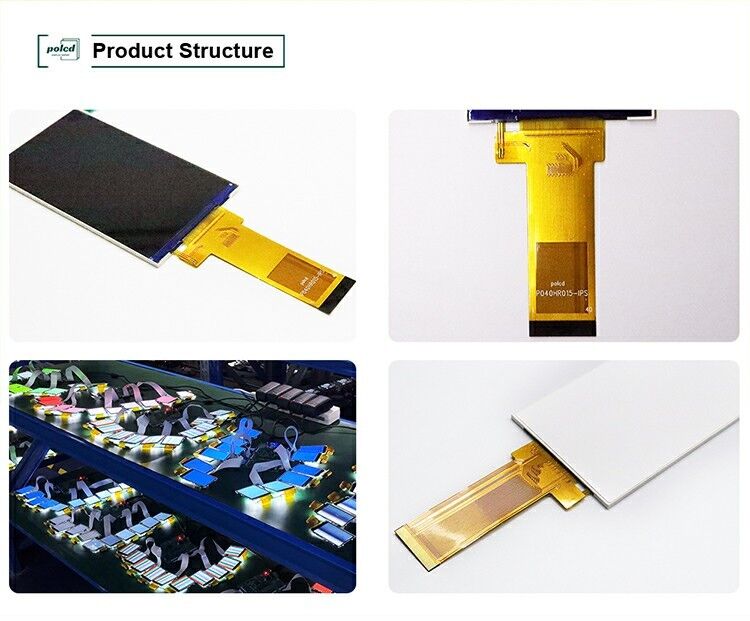 Polcd 480*800 Auflösung LCD-Panel 4 Zoll RGB-Schnittstelle ST7701S Ic Anpassbares TFT-LCD-Display-Modul