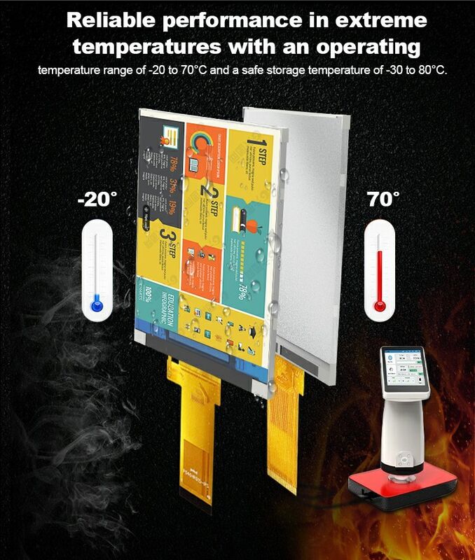 Polcd 4-Zoll-LCD-Bildschirm 480*RGB*800 vertikales Display -20~70 Breite Betriebstemperatur Industrie-LCD-Modul