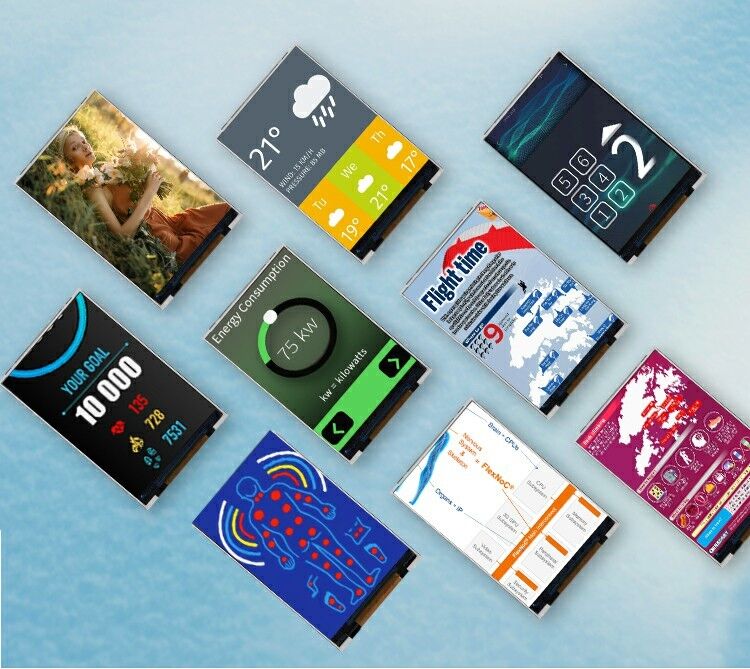 Polcd LCM-Fabrik 3,5 Zoll 320*480 Mcu Spi Schnittstelle 300 Nit TFT LCD Modul Kapazitive Touch Panel Anzeige