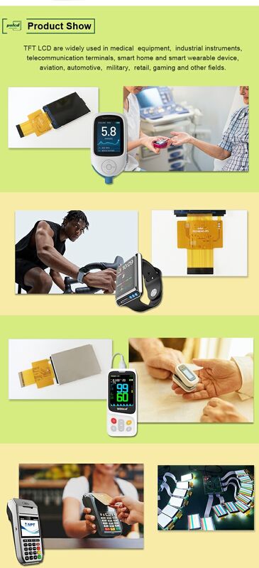 Polcd 2,4-Zoll IPS-LCD-Bildschirm hohe Helligkeit 450 nit MCU ST7789V 240x320 Auflösung TFT-LCD-Display-Modul