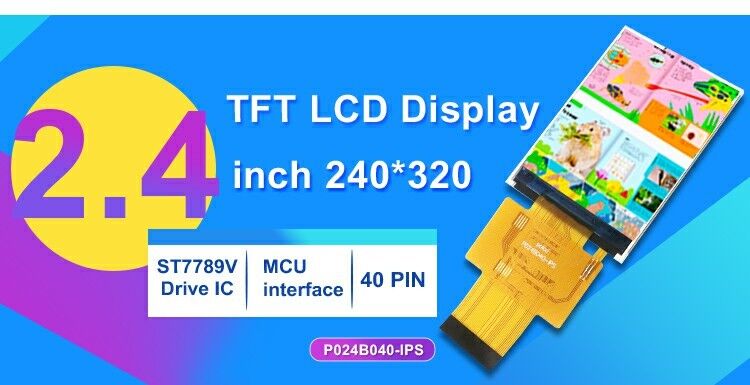 Polcd Mini 2,4 Zoll IPS TFT LCD Display Modul 40 Pin Kleinbildschirm LCD-Panel 240x320