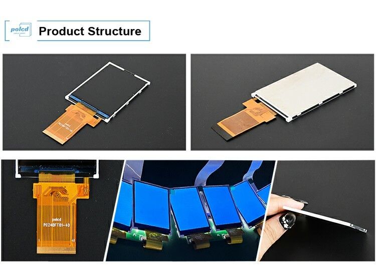 Polcd Vollfarb-LCD-Display Transflexive 2,4 Zoll TFT SPI MCU 20-Pin Qvga 240x320 TFT-LCD