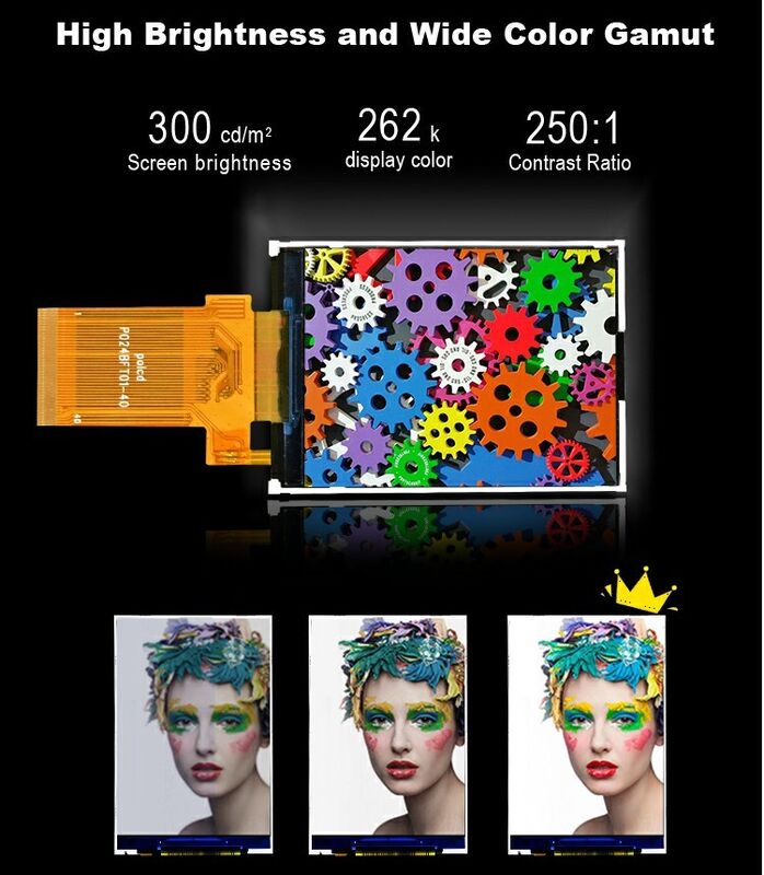 Polcd Vollfarb-LCD-Display Transflexive 2,4 Zoll TFT SPI MCU 20-Pin Qvga 240x320 TFT-LCD