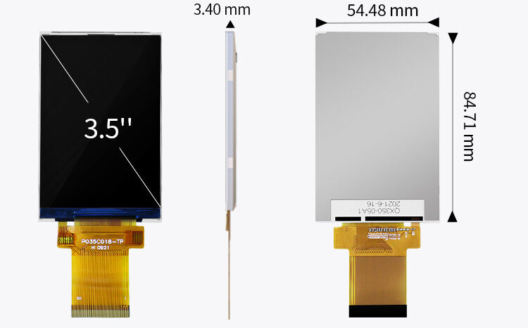 Polcd 300 Nit 3,5 Zoll kapazitiver Touchscreen ILI9488 Touchscreen TFT LCD