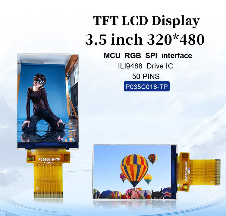 Polcd Mcu Rgb Spi Schnittstelle Tft LCD Touchscreen ILI9488 3,5 Zoll Tft LCD 320x480