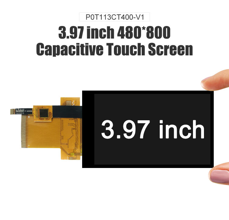 Polcd 3,97 Zoll 480*800 Auflösung 50pins Hochhelligkeits-MCU-Schnittstelle Touch TFT LCD Display Modul